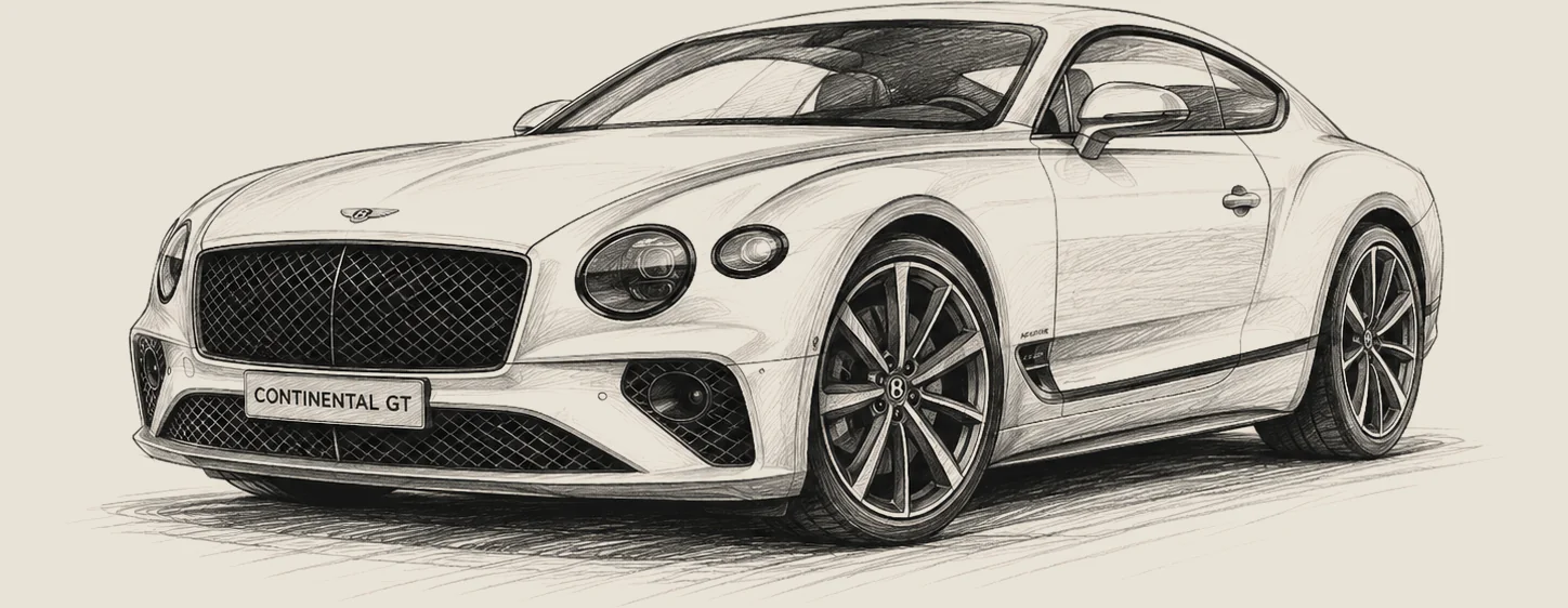 Bentley Continental GT Azure visand